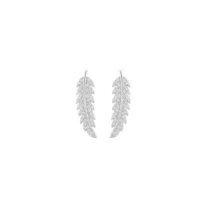 Acero y Plata S925 - Pendientes “Hoja de Luz” – LM®