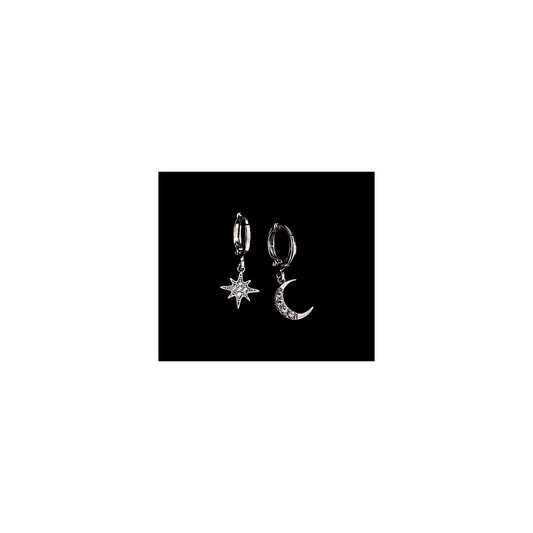 Pendientes Luna & Estrella - Lady Marbie®