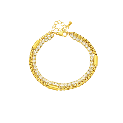 Acero Inoxidable - Pulsera “Elegancia Dorada” - LM®