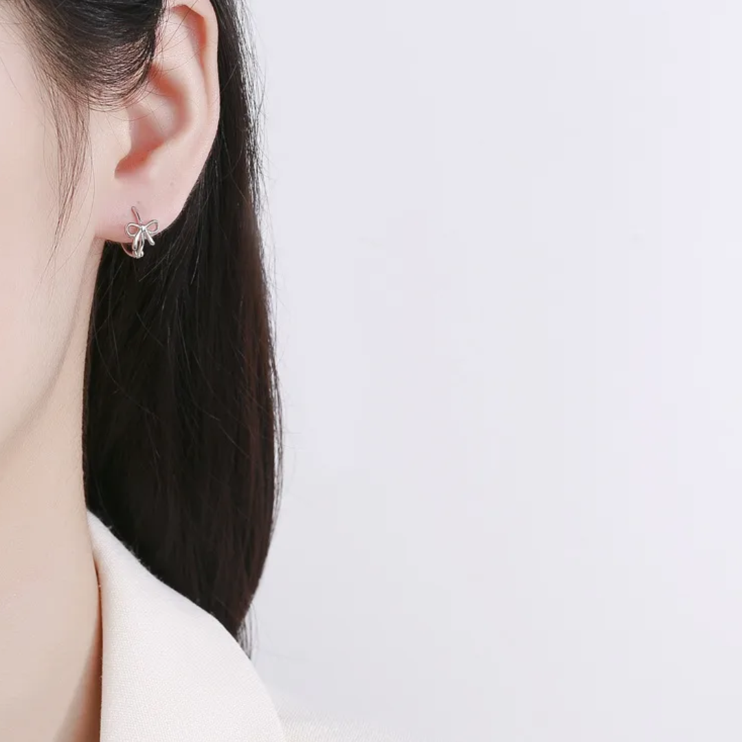 Acero inoxidable - Pendientes Mini Lazo - LM®