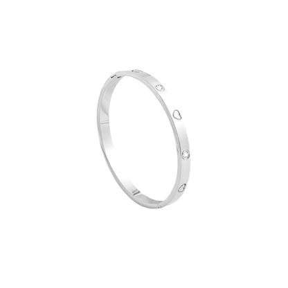 Acero Inoxidable - Brazalete “Corazones de Amor” - LM®