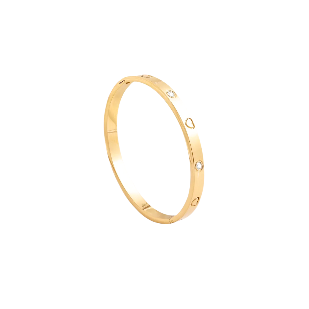 Acero Inoxidable - Brazalete “Corazones de Amor” - LM®