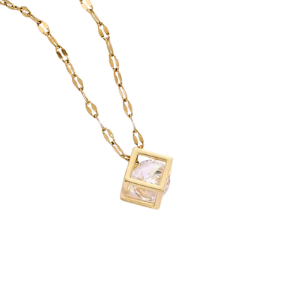 Acero Inoxidable - Colgante Cubo Brillante - LM®