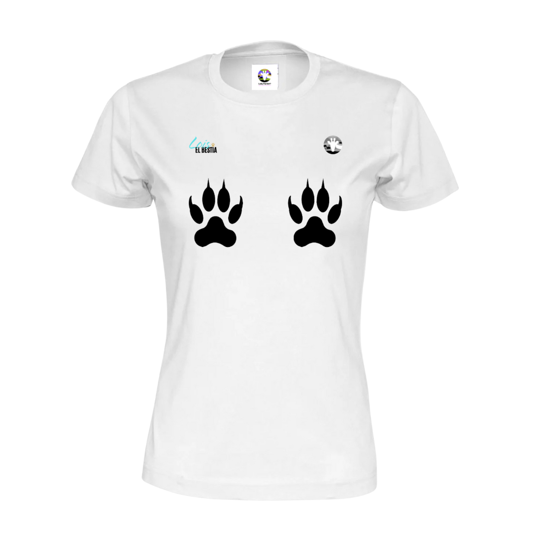 Camiseta Mujer "Patitas Arriba" - Lois, El Bestia