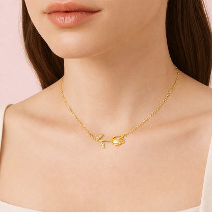 Oro 18K - Colgante “Eternal Rose” - LM®