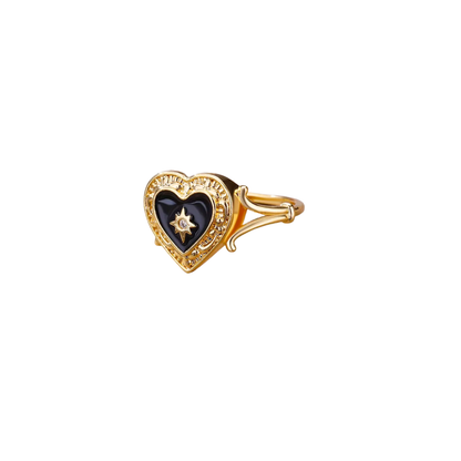 Oro 18K - Anillo “Corazón Estelar” - LM®