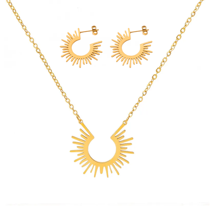 Oro 18K - Conjunto "Rayos de Sol" - LM®