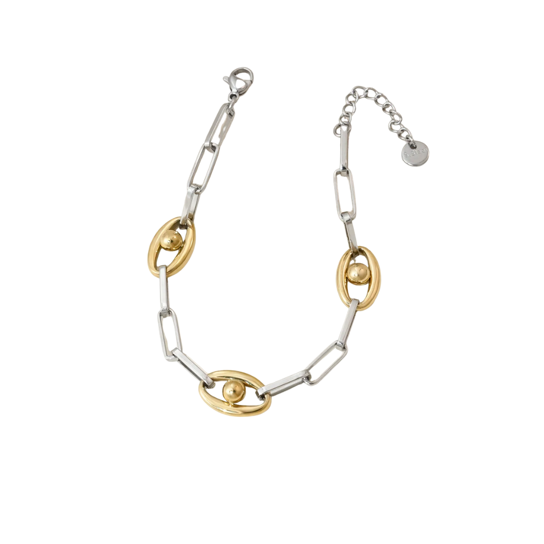 Oro 18K - Pulsera ”Dual Links" - LM®