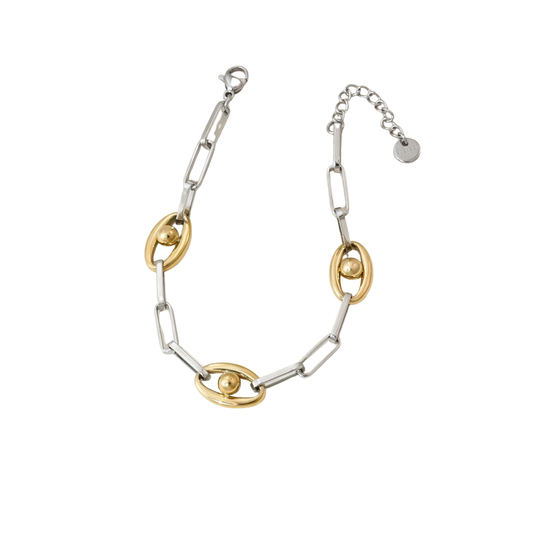 Oro 18K - Pulsera ”Dual Links" - LM®