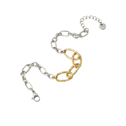Oro 18K - Pulsera ”Dual Links" - LM®