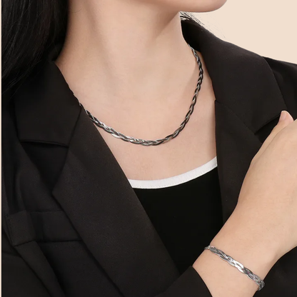 Oro 18K - Pulsera ”Braided Shine" - LM®