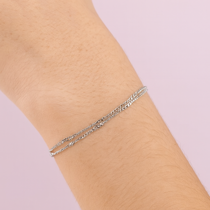 Oro 18K - Pulsera “Twin Glow” - LM®