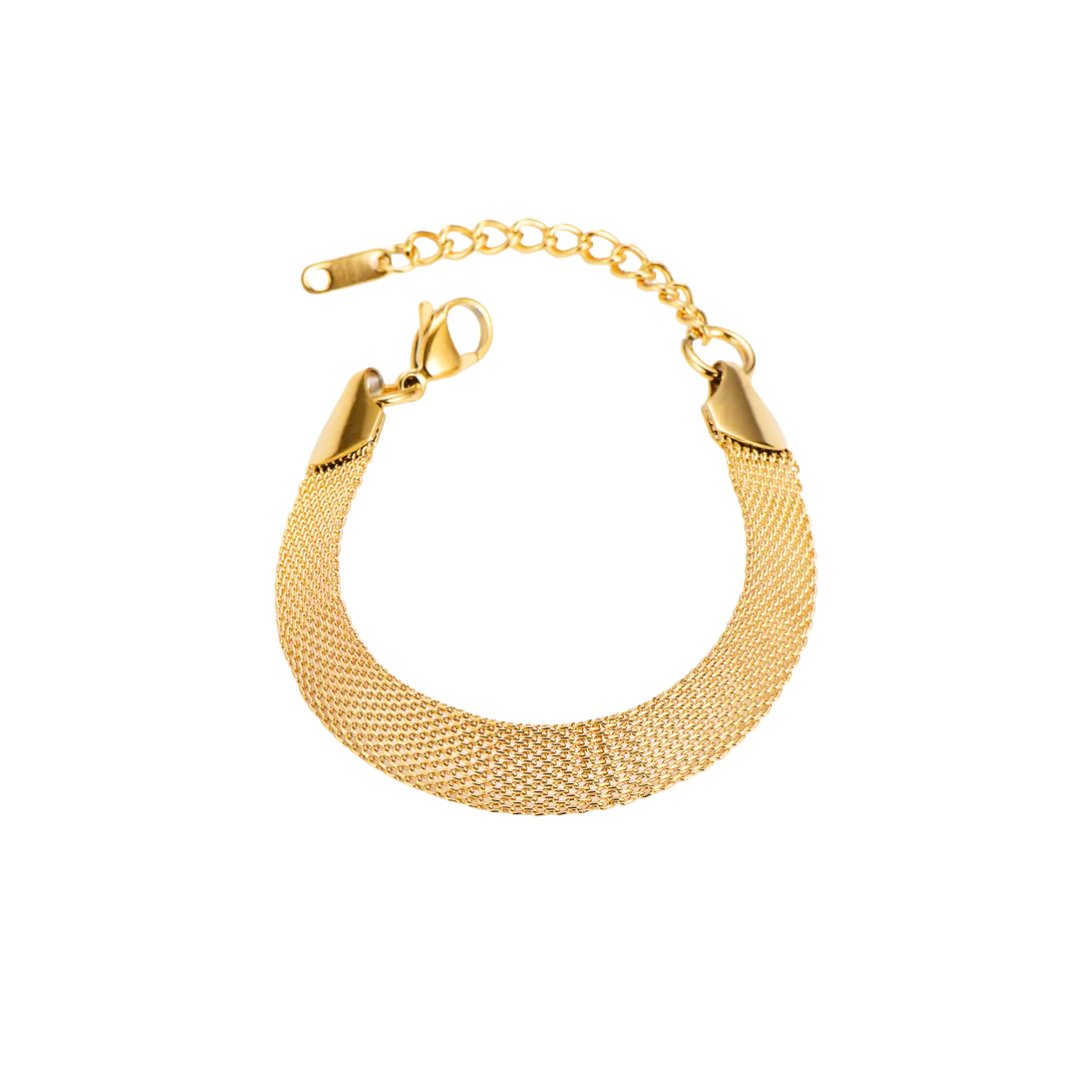 Oro 18K - Pulsera ”Golden Mesh" - LM®