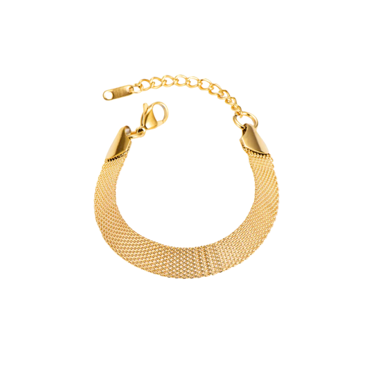 Oro 18K - Pulsera ”Golden Mesh" - LM®