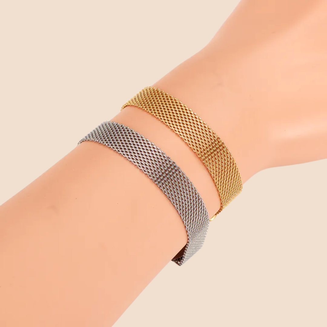 Oro 18K - Pulsera ”Golden Mesh" - LM®