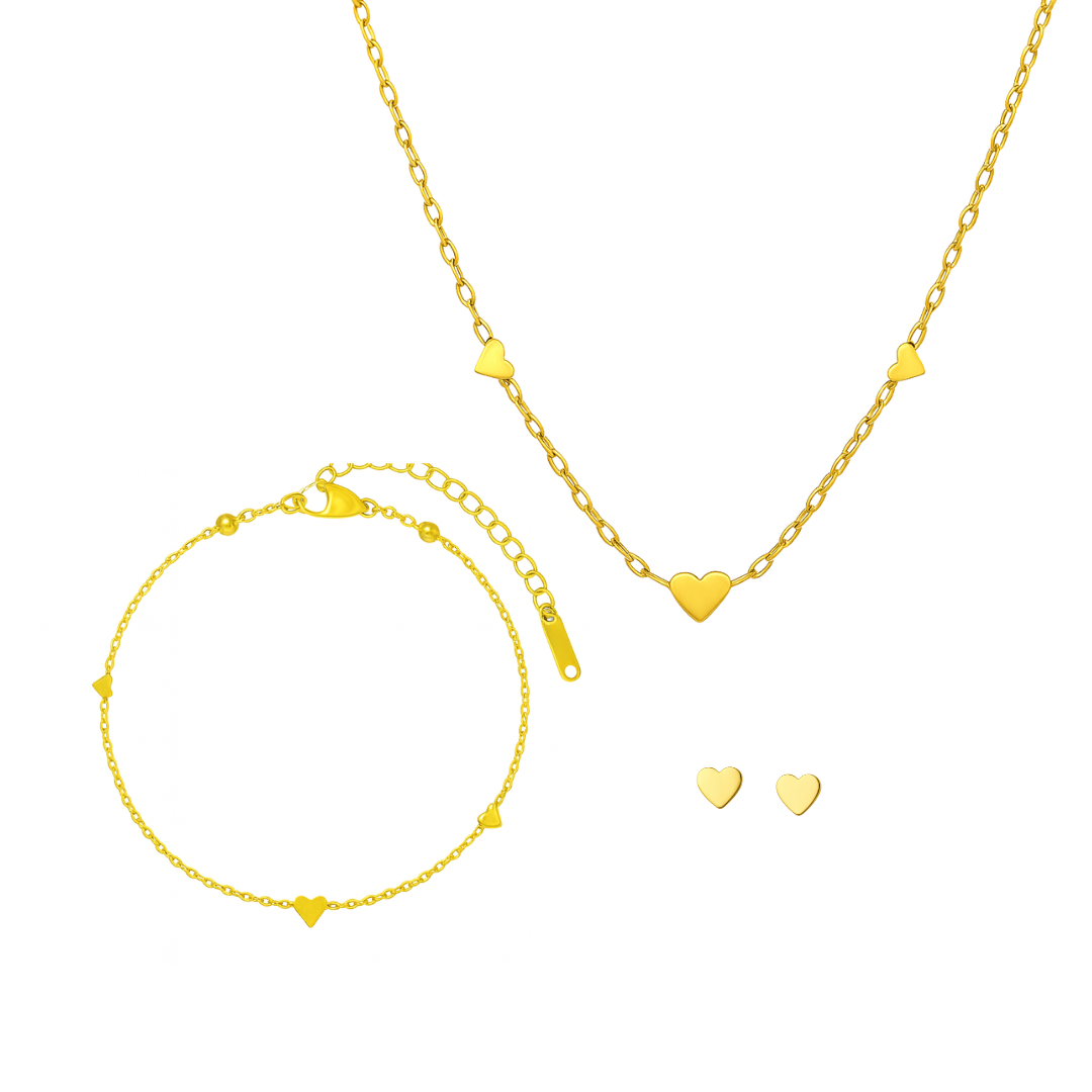 Oro 18K - Conjunto "Corazones del Alma" - LM®