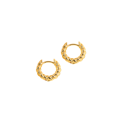 Oro 18K - Pendientes “Twist Hoops” - LM®