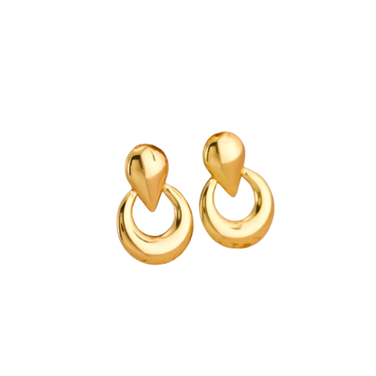 Acero Inoxidable - Pendientes “Golden Drop” - LM®