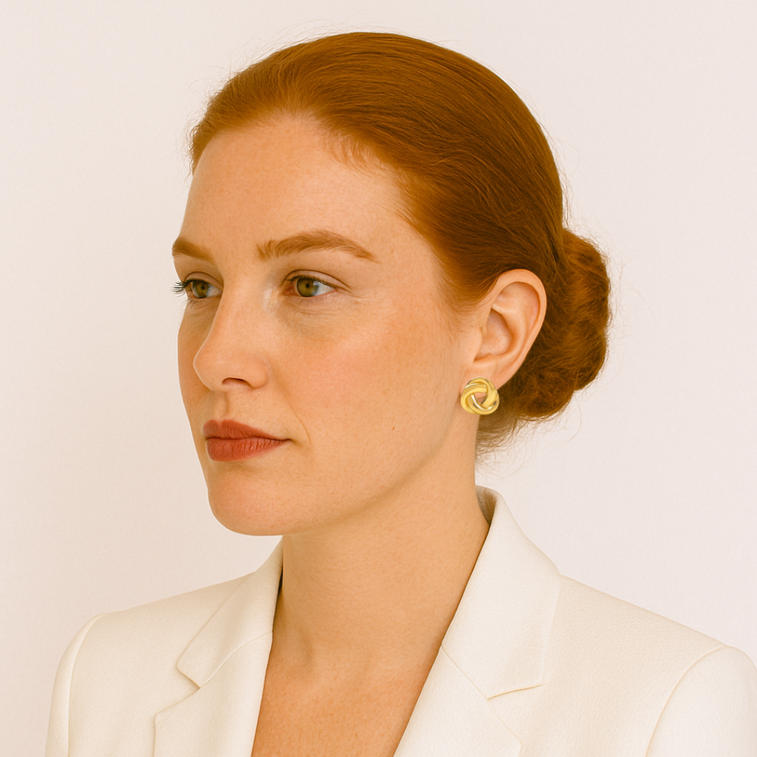 Acero Inoxidable - Pendientes “Golden Knot” - LM®