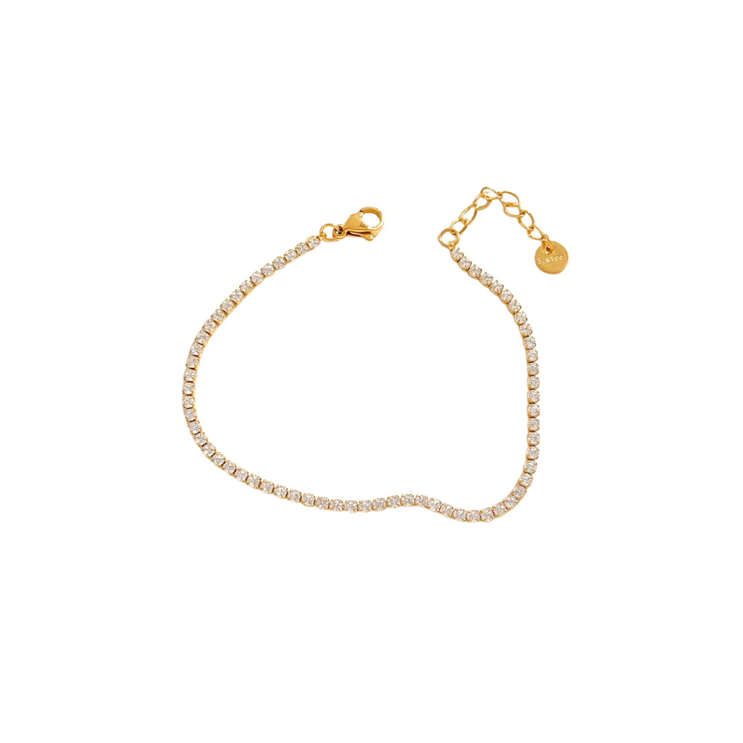 Oro 18K - Pulsera “Tennis Shine” - LM®