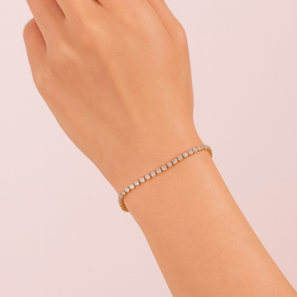 Oro 18K - Pulsera “Tennis Shine” - LM®