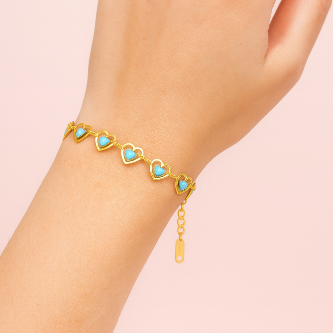 Oro 18K - Pulsera ”Lovely Heart" - LM®