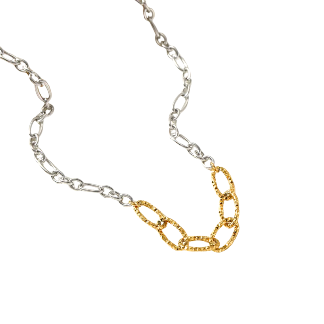 Oro 18K - Collar ”Dual Links" - LM®