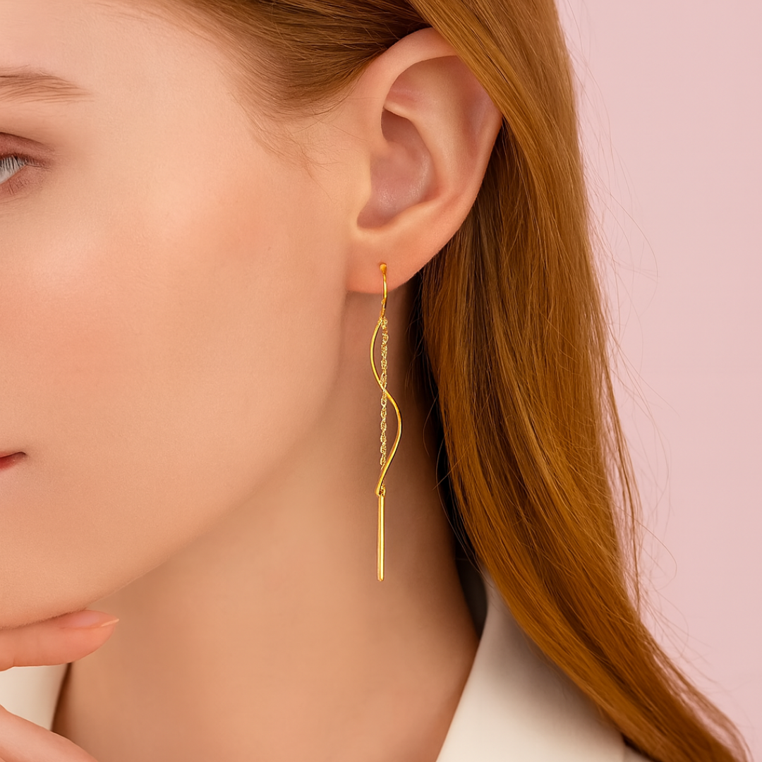 Oro 18K - Pendientes "Ondas" - LM®