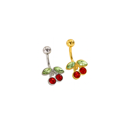 Oro 18K - Piercing de Ombligo “Cherry Glam” - LM®
