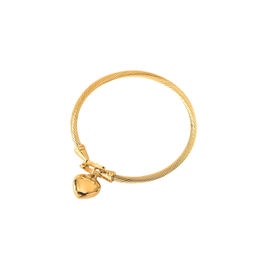 Oro 18K - Brazalete “Corazón Valiente” - LM®