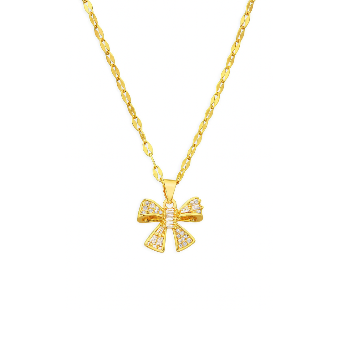 Oro 18K - Colgante “Lazo Brillante” - LM®