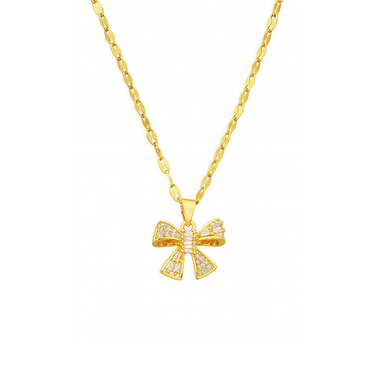 Oro 18K - Colgante “Lazo Brillante” - LM®