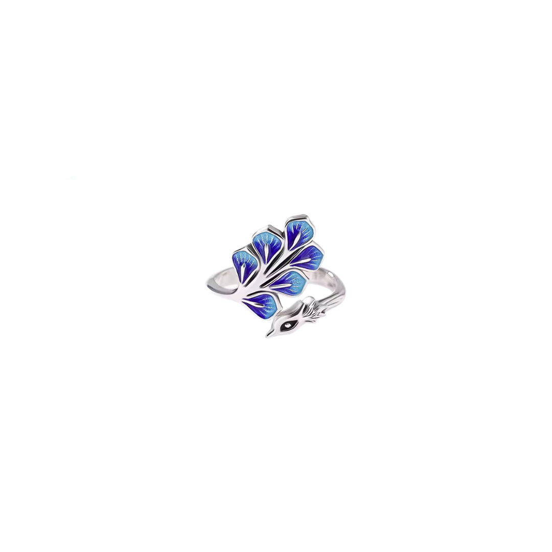 Acero y Plata S925 - Anillo “Pavo Real” - LM®