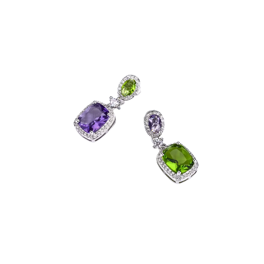 Acero y Plata S925 - Pendientes “Dúo de Luz” - LM®