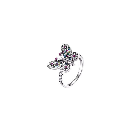 Plata S925 - Anillo Mariposa Mágica - LM®