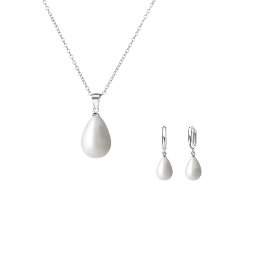 Acero y Plata S925 - Conjunto “Perlas de Elegancia” - LM®