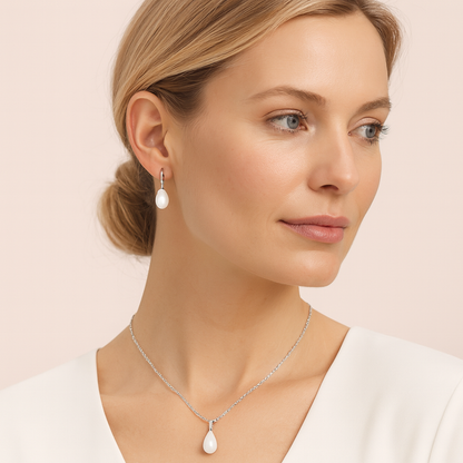 Acero y Plata S925 - Conjunto “Perlas de Elegancia” - LM®