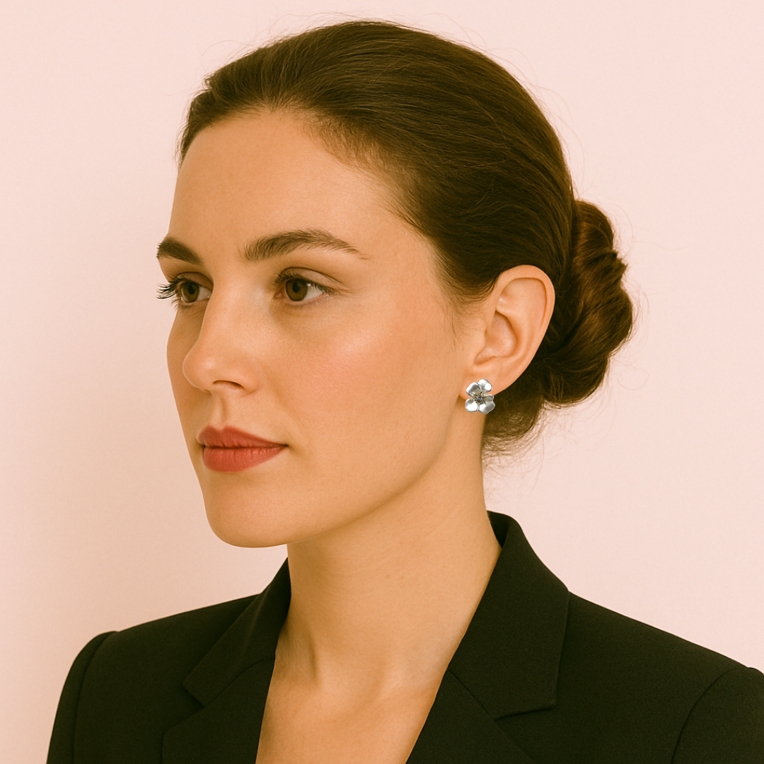 Plata S975 - Pendientes “Flor de Plata” - LM®