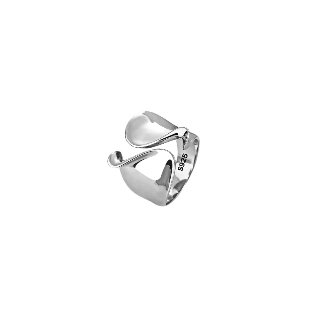Plata S925 - Anillo Gota Abstracta - LM®