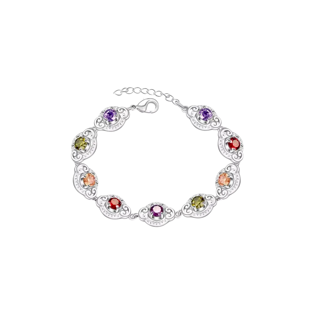 Acero y Plata S925 - Pulsera “Four Leaf Glow” - LM®