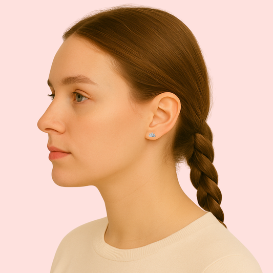 Acero y Plata S925 - Pendientes “Flor de Loto” - LM®