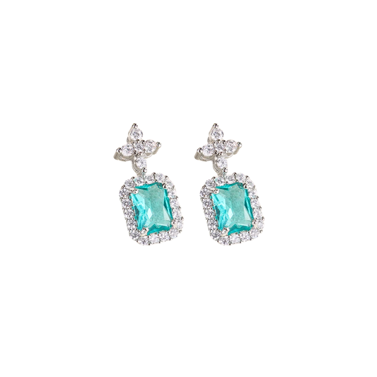 Acero y Plata S925 - Pendientes “Elegancia Esmeralda” – LM®