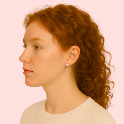 Plata S925 - Pendientes “Violet Bloom” - LM®