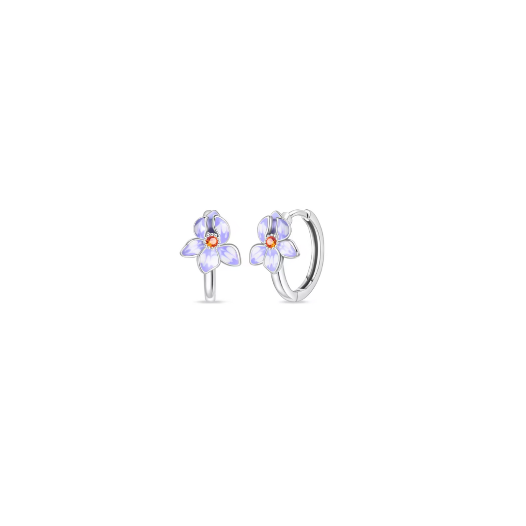 Plata S925 - Pendientes “Violet Bloom” - LM®