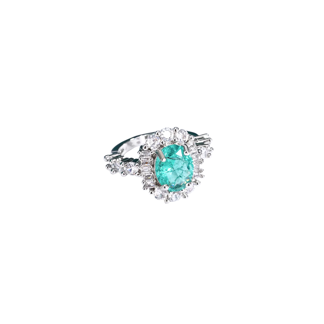 Acero y Plata S925 - Anillo “Aurora Esmeralda” – LM®