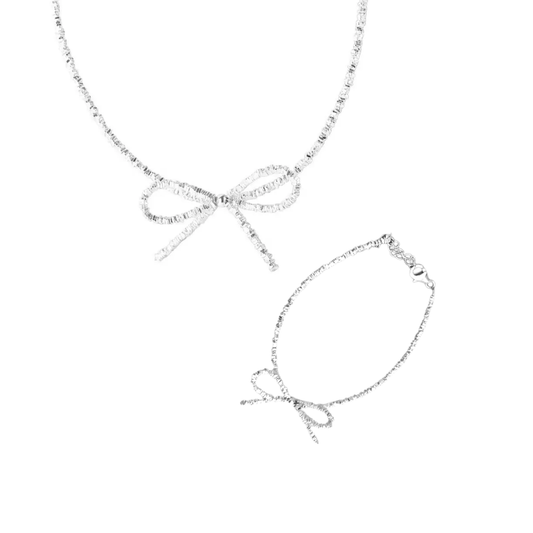 Acero y Plata S925 - Conjunto “Lazo Brillante” - LM®