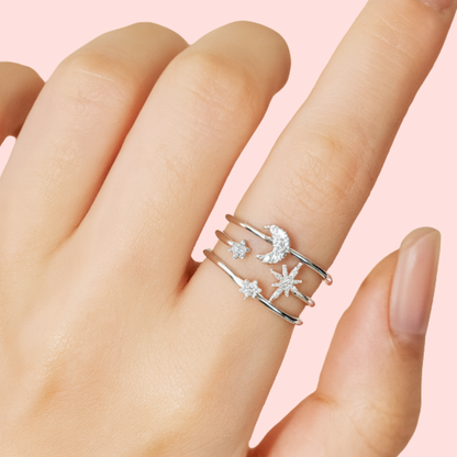 Chapado en Plata S925 - Anillo “Constelación” - LM®