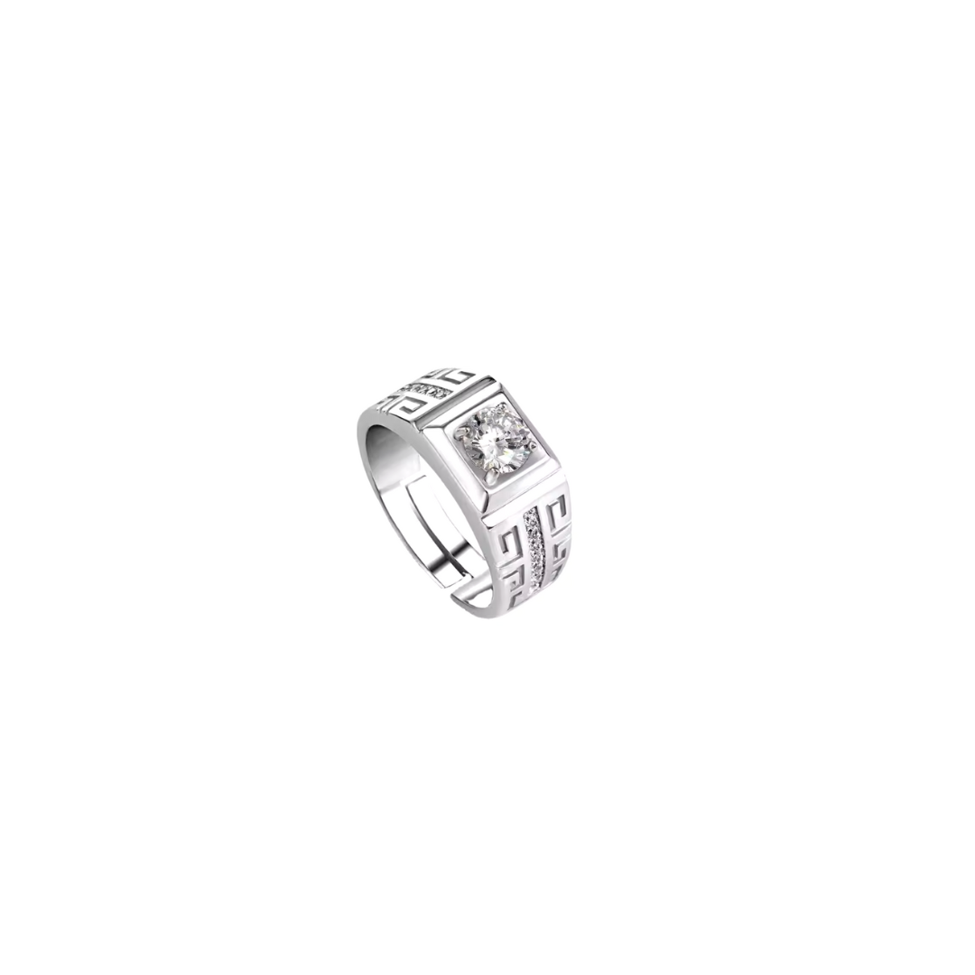 Plata S925 - Anillo UniSex “Geometric Shine” - LM®