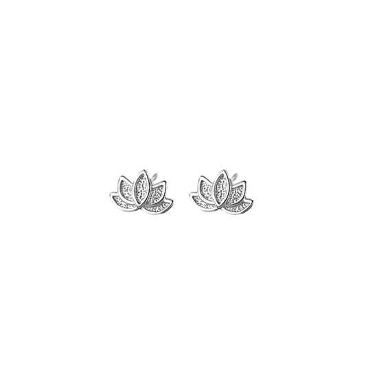 Acero y Plata S925 - Pendientes “Flor de Loto” - LM®