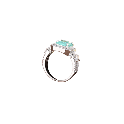 Acero y Plata S925 - Anillo “Esmeralda Radiante” – LM®
